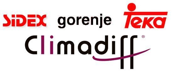 SIDEX - TEKA - GORENJE - CLIMADIFF - CURTISS - HORN